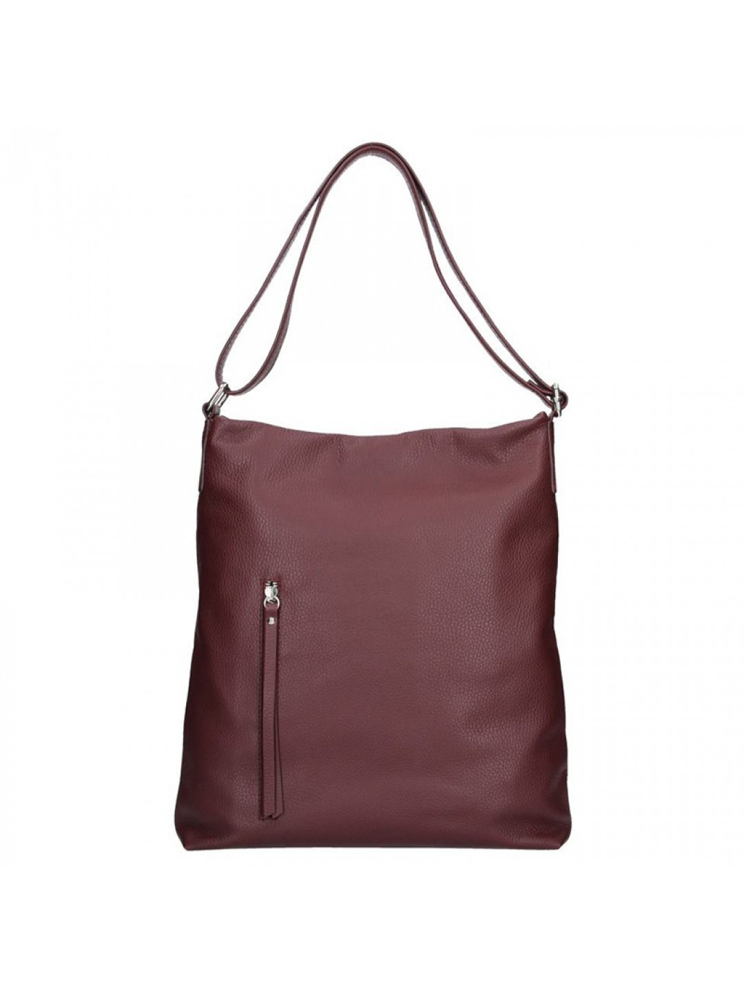 Dámská kožená kabelka Facebag Milen – vínová